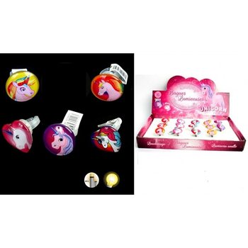 SVETLEČI LED PRSTANI SAMOROG ZA OTROKE V DISPLAYU (50 kos.)