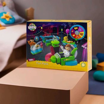 KIDS BRICKS FUN PARK - KOMPLET KOCK ZA SESTAVLJANJE - 130-DELNI (1 kos)