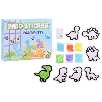 DINO NALEPKE - SET FOAM PUTTY - USTVARI SVOJE PENASTE DINO NALEPKE (24 kos.)