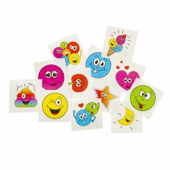 Začasni tatuiji Smiley - Zaslon 48 zavojčkov