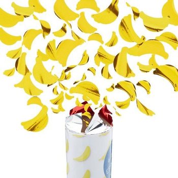 Konfeti top Banan &ndash; Barva: rumena - 40 cm - party popper (10 kos.)