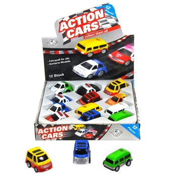 KOVINSKI AVTOMOBILČKI DIE CAST NA POTISK V DISPLAYU (12 kos.)