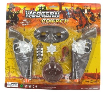 Igralni set WESTERN COWBOY (6 kosov)