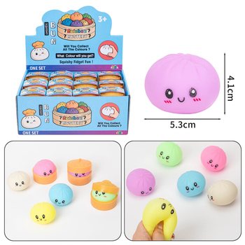 RAGE - Squishy Bun Dumplings MALI (5.3x5.3x4.1 cm) - Viral 2026 Fidget Toy (24 kos)