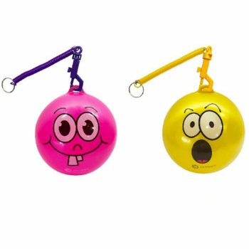 SMILEY ŽOGA Z VRVICO / BUNGEE ŽOGA &Oslash;23 cm (10 kos)