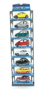 Set 8 Kovinskih Avtomobilčkov na Visečem Kartonu