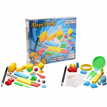 MAGIC TRICKS - VELIKA ČARODEJSKA &Scaron;KATLA Z 12 TRIKI V &Scaron;KATLI