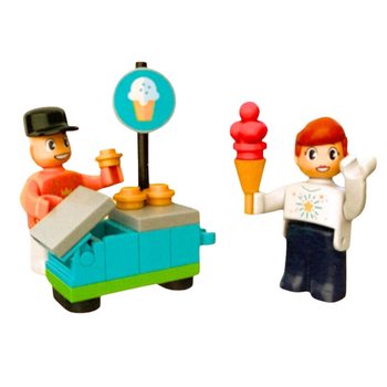 KIDS BRICKS FUN PARK - KOMPLET KOCK ZA SESTAVLJANJE - 130-DELNI (1 kos)