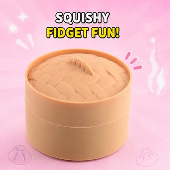RAGE - Squishy SUGAR EDITION Bun Dumplings MALI (5.3 x 5.3 x 4.1 Cm) Viral 2026 Fidget Toy (24 kos.)