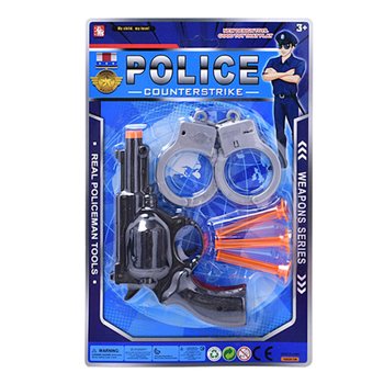 Policijski igralni set na kartici - 2 me&scaron;ana modela (6 kosov)