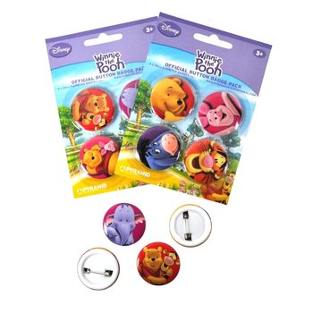 4-delni set gumbov/priponk Disney Medvedek Pu (24 kos)