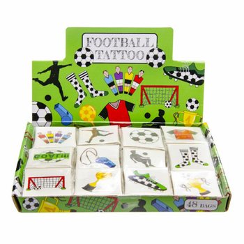Fun Tatuji Nogomet - Display z 48 paketki (12 tatujev v paketku)