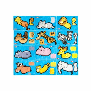 3D Puzzle Divje Živali (48 kos.)