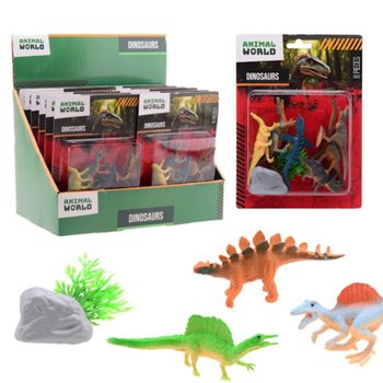 ANIMAL WORLD - Dinozavri Igralni Set 8-delni - V Zaslonu (12 kos)