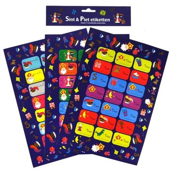 3 LISTI - DARILNE NALEPKE SINTERKLAAS (12 kos)