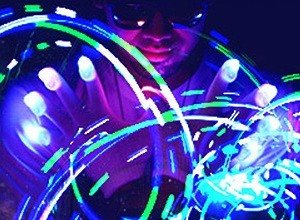 LED rokavice / Rave rokavice (12 kosov)