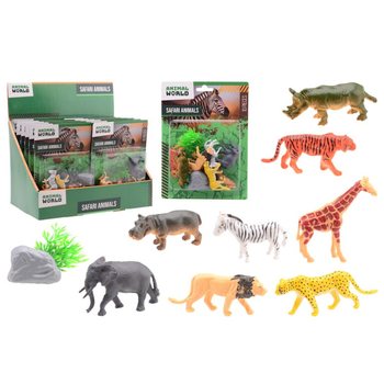 ANIMAL WORLD - SAFARI SET ŽIVALI 10-DELNI NA KARTICI - V DISPLEJU (12 kos.)