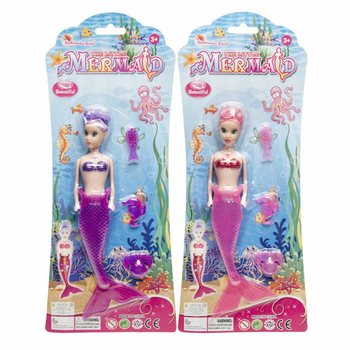 Morska deklica / Mermaid lutka na kartonu (6 kos.)