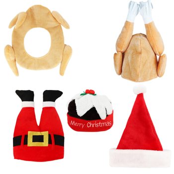 MIX LUKSUZNIH ZABAVNIH BOŽIČNIH KAP - XMAS CAPS (6 kosov)
