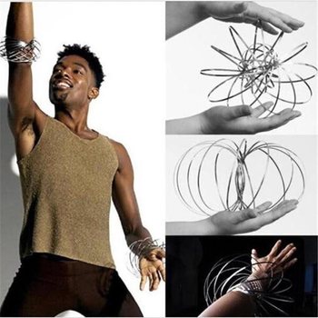Magic Rings / Flow Rings - Kinetični 3D Magični Obroč - SREBRN | V &Scaron;KATLI (10 kos.)