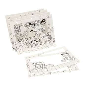 Ustvarjalni Set 3D Okence Miklavž / Sinterklaas (12 kos.)