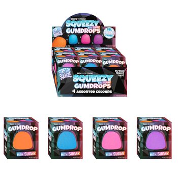 SQUEEZE GUM DROP - S SUGAR POLNILOM - V DISPLAYU (12 kosov)