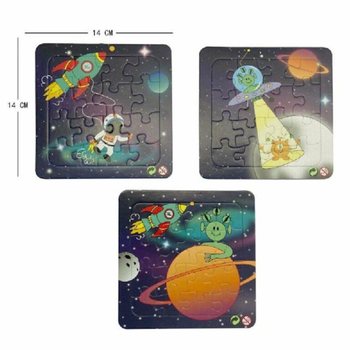 Mix Vesoljske Puzzle - 14x14 cm (50 kosov)