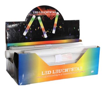 LED PENASTE PALICE - MULTICOLOR PARTY PALICA V DISPLAYU (24 kos)