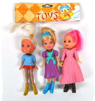 3 Mini punčke v vrečki (Paket 10 kosov)