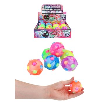 Svetleča Disco Skočica - 6cm - Display 12 kos