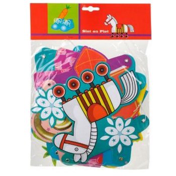 GIRLANDA SINTERKLAAS IN PIET - DOLŽINA 1,5 M (12 kos.)