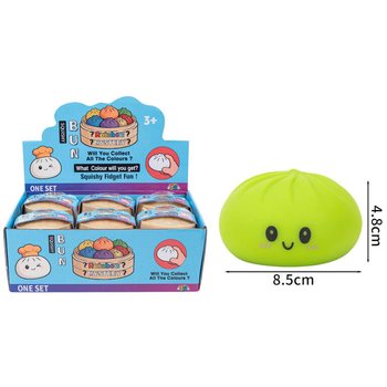 RAGE - Squishy Bun Dumplings VELIKI (Dim. 8.5 x 8.5 x 4.8 cm) - Viralna Fidget igrača 2026 (12 kos)