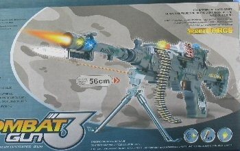 Igračka Mitraljez Combat s Lučmi in Zvokom - 56 cm