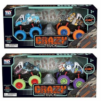 2-DELNI Set Dinozavrskih Monstertruckov na Frikcijo v Luksuzni Škatli - Mix