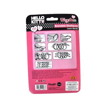 Set za Izdelavo Gumijastih Zapestnic z Obeski Hello Kitty (12 kos)