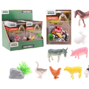ANIMAL WORLD - Set Živali na Kmetiji 12-delni - v Displayu (12 kos)