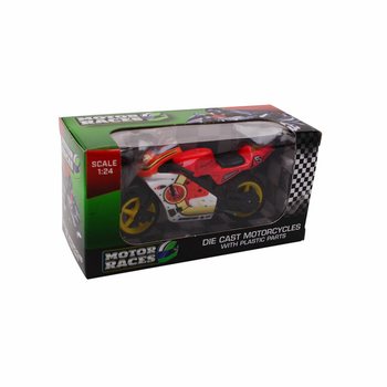 MOTOCIKEL SUPER SPORT DIE CAST, MERILO 1:24 V ZASLONU (24 kos)
