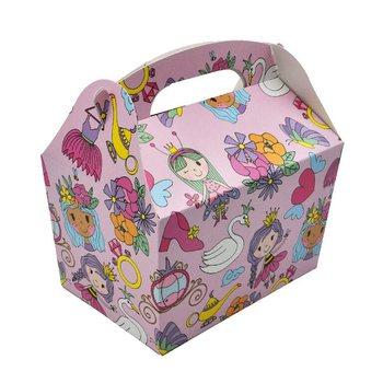 ŠKATLA ZA OTROŠKI MENI PRINCESKA - Dim. 18.5x12x19 CM - FOODBOX - KIDSBOX (24 kos)