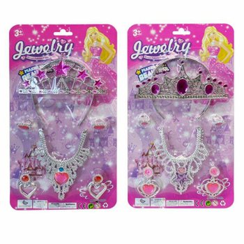 PRINCESKIN LEPOTNI SET S TIARO, UHANI, OGRLICO IN PRSTANI