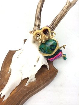 HANDMADE ORIGINALS Zapestnica GREENSTONE Rumena (1 kos)