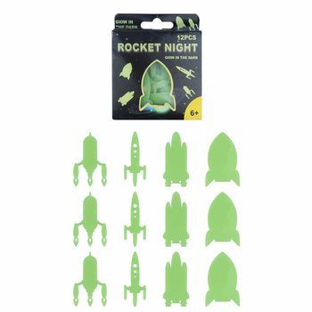 SVETLEČE RAKETE IN VESOLJE ZA NA STROP GLOW IN THE DARK V ZASLONU (24 kos)