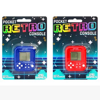 ŽEPNA RETRO IGRALNA KONZOLA Z OBE&Scaron;ANKO - 26 IGER (6 kos.)
