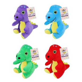 Plišasti dinozaver - višina 19 cm - mešane barve (12 kosov)