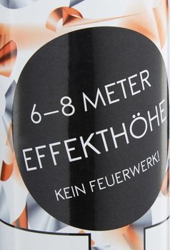 Konfetni top &ndash; Barva: Oranžna/Srebrna 40 cm - konfetni shooter za rojstne dneve (10 kos.)