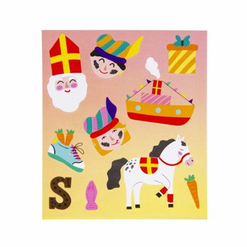 Zabavne nalepke - Motiv: Sveti Miklavž (Sinterklaas) (120 kosov)