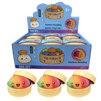 RAGE - RAINBOW Squishy Bun Dumplings VELIKI (8.5 x 8.5 x 4.8 Cm) - Viralna Igrača 2026 (12 kos)
