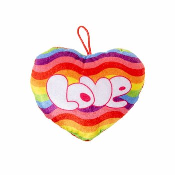 Plišasto Mavrično Srce Love (24 kos)