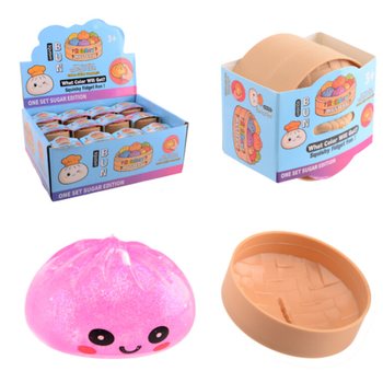 RAGE - Squishy SUGAR EDITION Bun Dumplings MALI (5.3 x 5.3 x 4.1 Cm) Viral 2026 Fidget Toy (24 kos.)