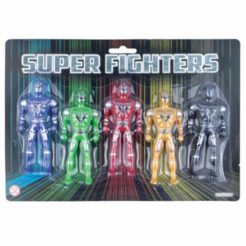SUPER FIGHTERS - 5 Akcijskih Figur na Kartici (6 kos.)