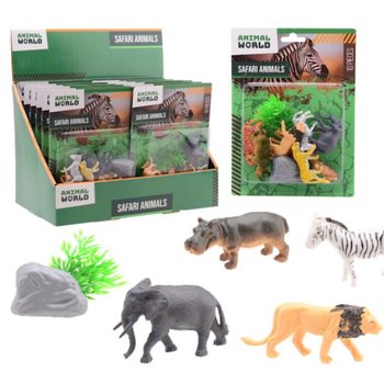 ANIMAL WORLD - SAFARI SET ŽIVALI 10-DELNI NA KARTICI - V DISPLEJU (12 kos.)